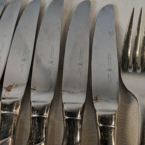 J.A. Henckels SYNERGY Stainless Steel 18/10 Flatware Lot 11 Butter Knives Fork - Picture 11 of 16